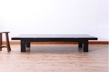 中古　輪島塗　浜高悦朗銘　両側乾漆蒔絵高級座卓(定価約180万円)