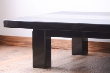 中古　輪島塗　浜高悦朗銘　両側乾漆蒔絵高級座卓(定価約180万円)