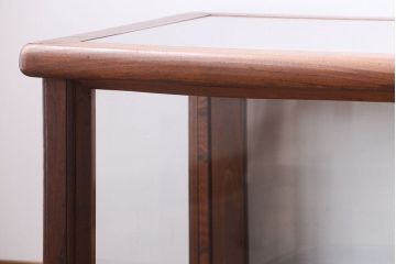 アンティーク家具　和製アンティーク　欅材製!背が低いガラスケース(ショーケース)