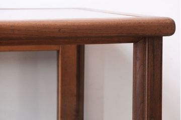 アンティーク家具　和製アンティーク　欅材製!背が低いガラスケース(ショーケース)