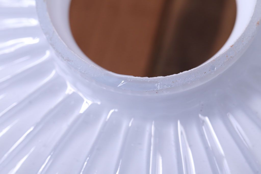 アンティーク　内被せガラスシェードのペンダントライト