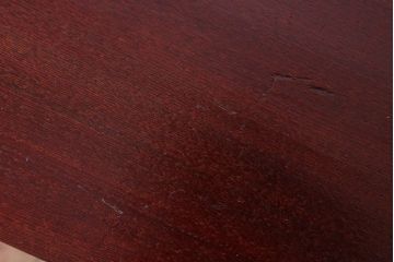 レトロ家具　昭和レトロ　古い木製のセンターテーブル(ちゃぶ台)(1)