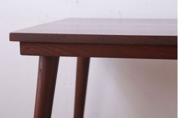 レトロ家具　昭和レトロ　古い木製のセンターテーブル(ちゃぶ台)(1)