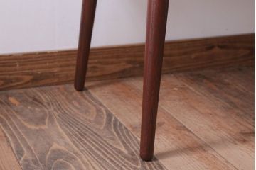 レトロ家具　昭和レトロ　古い木製のセンターテーブル(ちゃぶ台)(1)