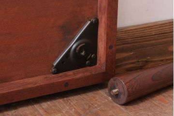 レトロ家具　昭和レトロ　古い木製のセンターテーブル(ちゃぶ台)(1)