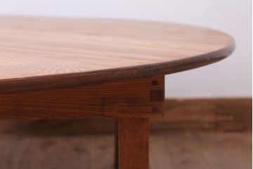アンティーク家具　アンティーク　古い木のシンプルなちゃぶ台(1)