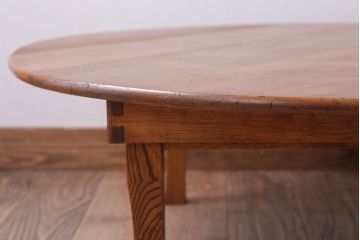 アンティーク家具　アンティーク　古い木のシンプルなちゃぶ台(2)