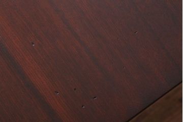 レトロ家具　昭和レトロ　古い木製のセンターテーブル(ちゃぶ台)(2)