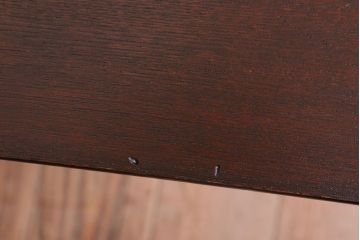 レトロ家具　昭和レトロ　古い木製のセンターテーブル(ちゃぶ台)(2)