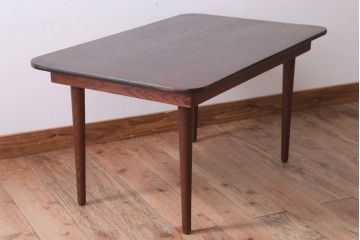 レトロ家具　昭和レトロ　古い木製のセンターテーブル(ちゃぶ台)(2)