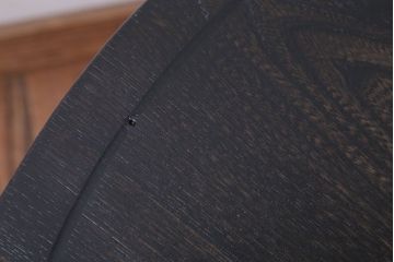 レトロ家具　昭和レトロ　古い木製のラウンドセンターテーブル(ちゃぶ台)(1)
