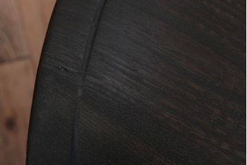 レトロ家具　昭和レトロ　古い木製のラウンドセンターテーブル(ちゃぶ台)(1)