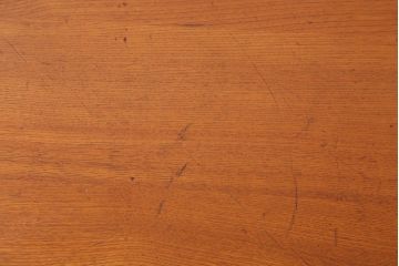 レトロ家具　昭和レトロ　古い木製のラウンドセンターテーブル(ちゃぶ台)(2)