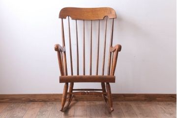 中古　キツツキマーク　飛騨産業　ロッキングチェア