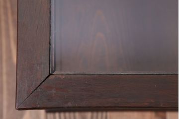 アンティーク家具　和製アンティーク　ナラ材製!背が低いガラスケース(ショーケース)