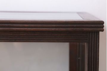 アンティーク家具　和製アンティーク　ナラ材製!背が低いガラスケース(ショーケース)