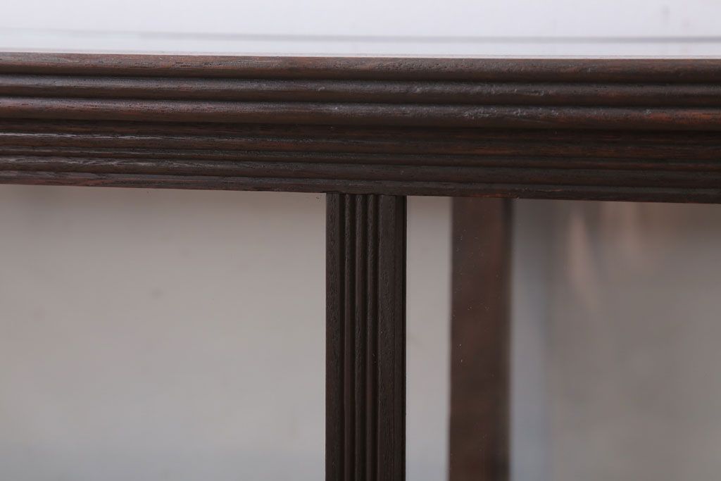 アンティーク家具　和製アンティーク　ナラ材製!背が低いガラスケース(ショーケース)