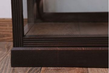 アンティーク家具　和製アンティーク　ナラ材製!背が低いガラスケース(ショーケース)
