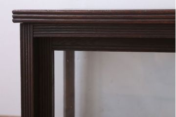 アンティーク家具　和製アンティーク　ナラ材製!背が低いガラスケース(ショーケース)