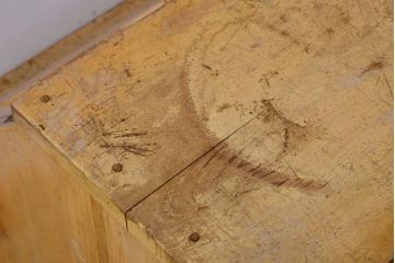 レトロ家具　昭和レトロ　古い駄菓子屋の木製ショーケース