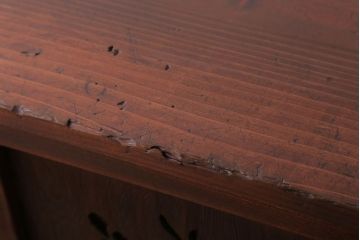 アンティーク家具　和製アンティーク　古い木製の小ぶりな収納棚(下駄箱)(2)