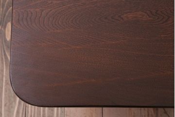 アンティーク家具　和製アンティーク　古い木の大ぶりな角ちゃぶ台(2)