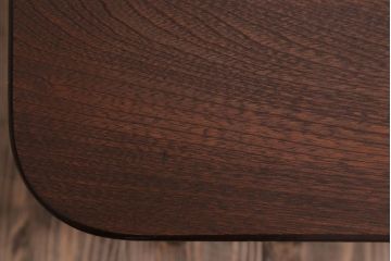 アンティーク家具　和製アンティーク　古い木の大ぶりな角ちゃぶ台(2)