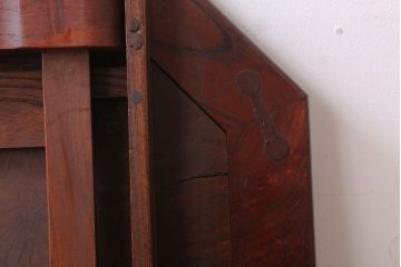 アンティーク家具　和製アンティーク　総欅!八角形の古いちゃぶ台