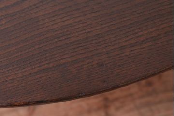 アンティーク家具　アンティーク　古い木のシンプルなちゃぶ台(3)