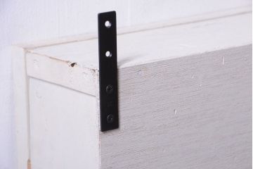 アンティーク家具　アンティークペイント　壁掛けキャビネット(収納棚)(1)