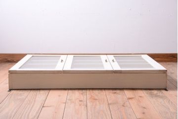 アンティーク家具　アンティークペイント　壁掛けキャビネット(収納棚)(1)