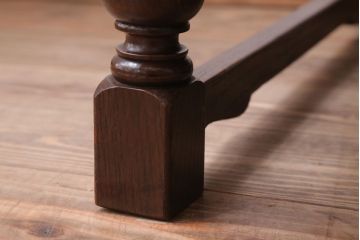 アンティーク家具　アンティーク　古いナラ材の上品な3人掛けソファ