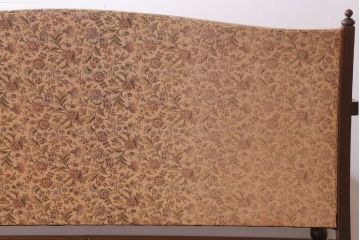 アンティーク家具　アンティーク　古いナラ材の上品な3人掛けソファ