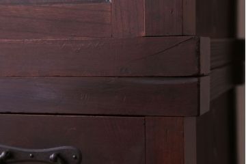 アンティーク家具　古民具・骨董　明治〜大正期　玉杢　前面欅材!古い茶箪笥