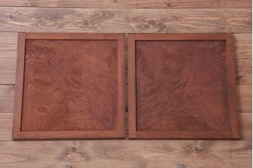 アンティーク家具　古民具・骨董　明治〜大正期　玉杢　前面欅材!古い茶箪笥