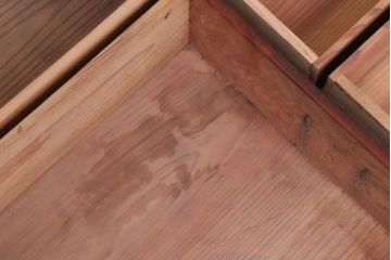 アンティーク家具　古民具・骨董　明治〜大正期　玉杢　前面欅材!古い茶箪笥