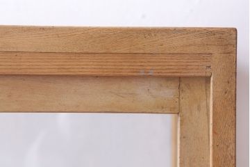 レトロ家具　昭和レトロ　古い木製の脚付きガラスケース