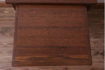 レトロ家具　昭和レトロ　小さなサイドキャビネット(サイドテーブル)(2)