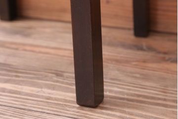 レトロ家具　和製アンティーク　古いナラ材のレトロな花台