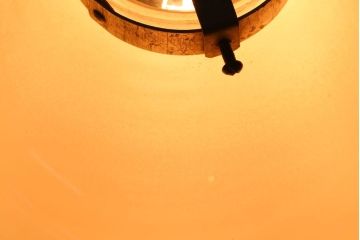 和製アンティーク　シンプルな白いガラスシェード天井照明