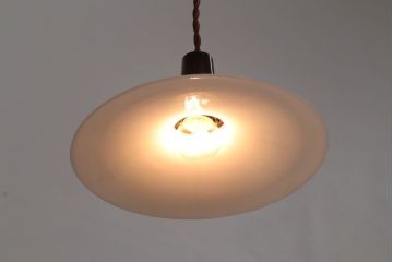 昭和レトロ　平笠照明2個セット