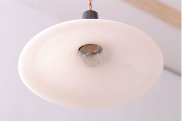 昭和レトロ　平笠照明2個セット