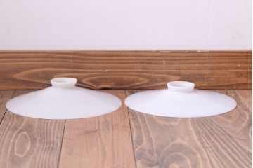 昭和レトロ　平笠照明2個セット