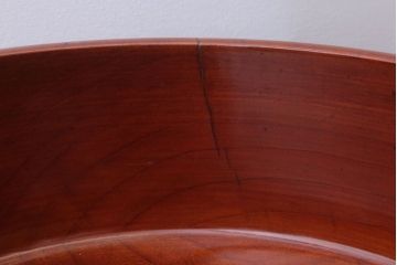 アンティーク雑貨　和製アンティーク　古い欅材製の刳り貫き茶櫃(小物入れ)