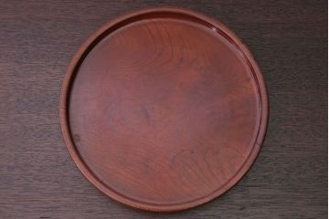 アンティーク雑貨　和製アンティーク　古い欅材製の刳り貫き茶櫃(小物入れ)