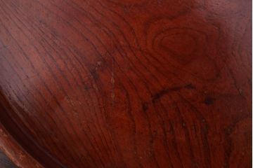 アンティーク雑貨　和製アンティーク　古い欅材製の刳り貫き茶櫃(小物入れ)