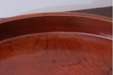 アンティーク雑貨　和製アンティーク　古い欅材製の刳り貫き茶櫃(小物入れ)