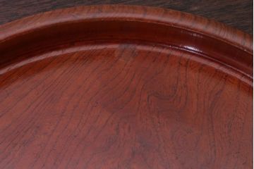 アンティーク雑貨　和製アンティーク　古い欅材製の刳り貫き茶櫃(小物入れ)