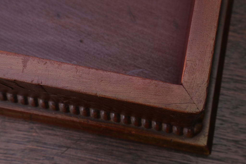 アンティーク雑貨　和製アンティーク　古い木製の彫刻箱(収納箱・小箱)