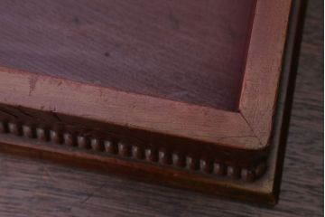 アンティーク雑貨　和製アンティーク　古い木製の彫刻箱(収納箱・小箱)